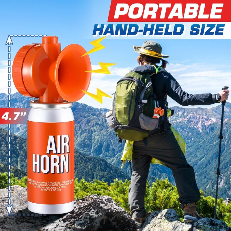 ElectricWise Air Horn 1.4oz, 122dB Loud Air Horns for Safety, Heard Up to 1/2 Mile Away, Small Boat Marine Horn Can, Meet US Coast Guard, Emergency Use for Marine Boating - Image 4
